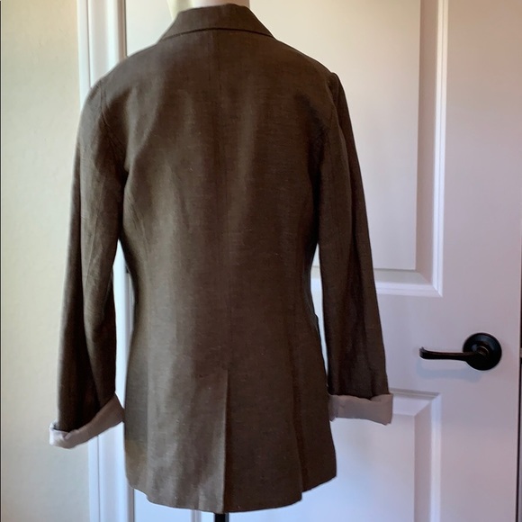 HALOGEN Linen Blend Blazer - Picture 3 of 7